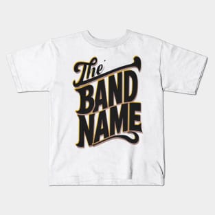 Script text the band name Ajr Kids T-Shirt